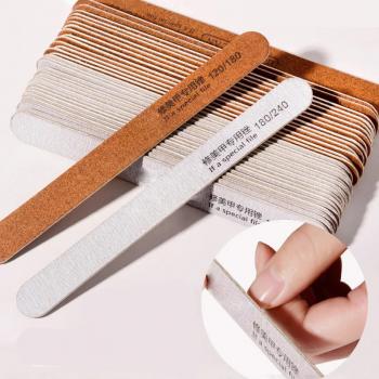 New product Manicure thin durable fine sanding strips sanding rubbing strips 180/240 custom printed nail files