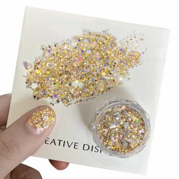 New Manicure Ultra-thin Laser Sequins Glitter Material Blast Gradient Mixed Manicure Jewelry Wholesale