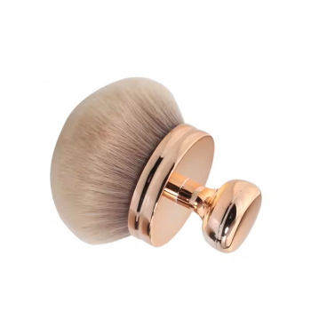 Rose Gold Soft Synthetic Hair Large Mushroom Luxury Puff Body Brush Custom Logo Makeup Bronzer Brush For Body Application