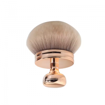 Rose Gold Soft Synthetic Hair Large Mushroom Luxury Puff Body Brush Custom Logo Makeup Bronzer Brush For Body Application