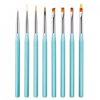 8Pcs nail art pen Manicure painting brush Nail drawing pen