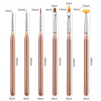 8Pcs nail art pen Manicure painting brush Nail drawing pen
