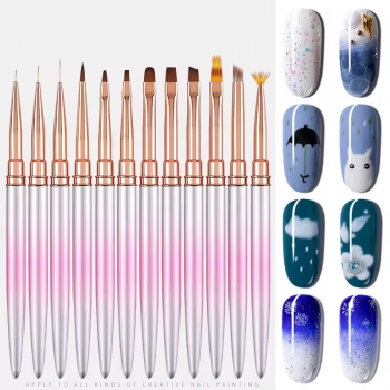 Brush Nail Art Brush Nail Polish Painting Drawing Brush UV Gel Extension Pen