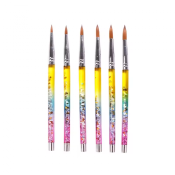#6~16 Size Nail Brush Art Magic Rainbow Gradient Draw Painting Polish Pen