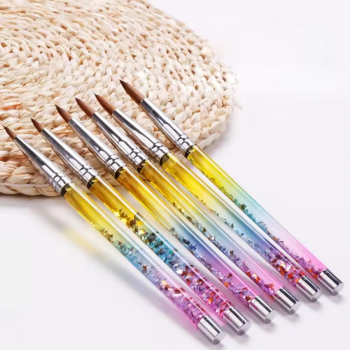 #6~16 Size Nail Brush Art Magic Rainbow Gradient Draw Painting Polish Pen
