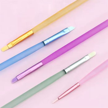 5 Pack Colorful Nail Brush Pen Set Ice Penetrating Brush Set
