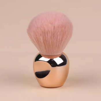 Crystal Mushroom Transparent Round Hair Nail Dust Cleaning Powder Brush Nail Art Brush