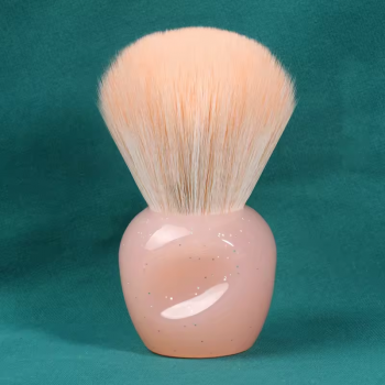 Crystal Mushroom Transparent Round Hair Nail Dust Cleaning Powder Brush Nail Art Brush