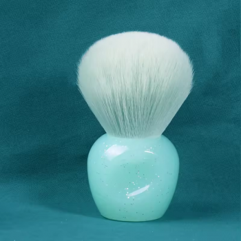 Crystal Mushroom Transparent Round Hair Nail Dust Cleaning Powder Brush Nail Art Brush