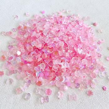 New Product Resin 3D Nail Charms In Bulk Kawaii Heart Nail Art Decorations Pink Charms Accessories Wholesale