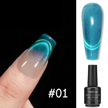 Magnetic Cat Eye Gel Nail Polish Free Sample Professional Salon Nails Private Label 6 Colors